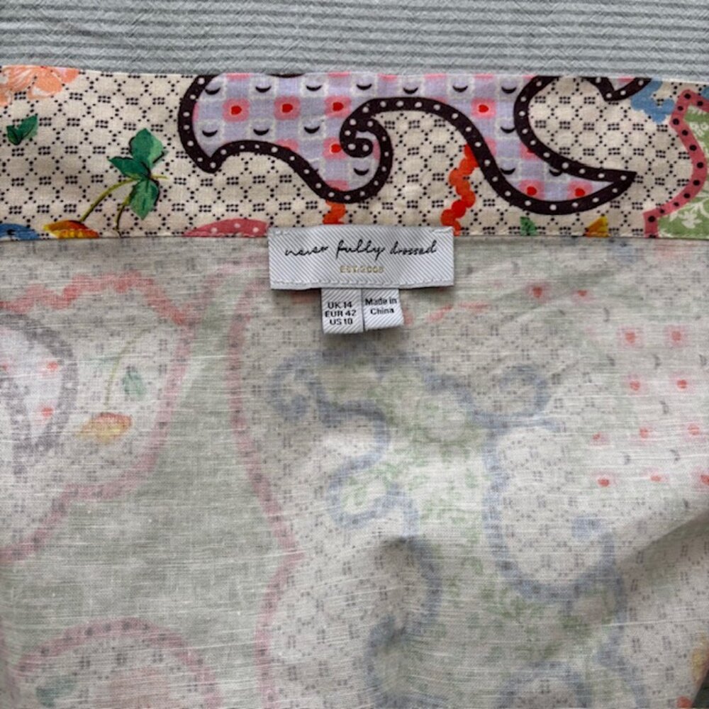 Never Fully Dressed Brand Patterned Wrap Skirt - image 6